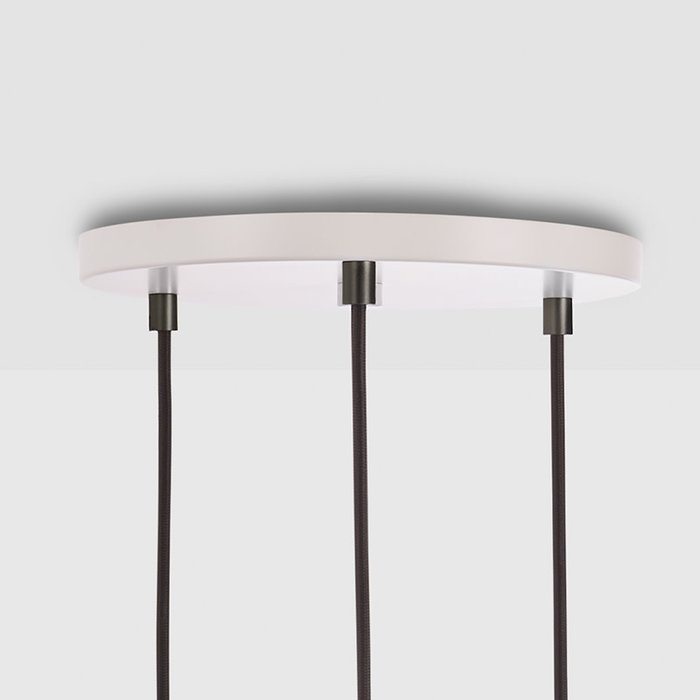 Tala LED Triple hanglamp graphite met wit plafondplaat - Tala LED