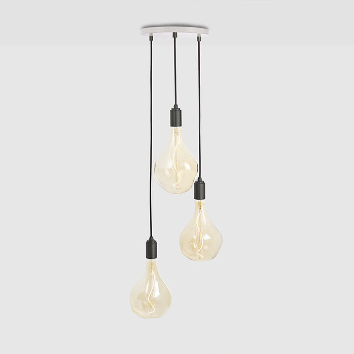 Tala LED Suspension triple graphite avec plafonnier blanc - Tala LED