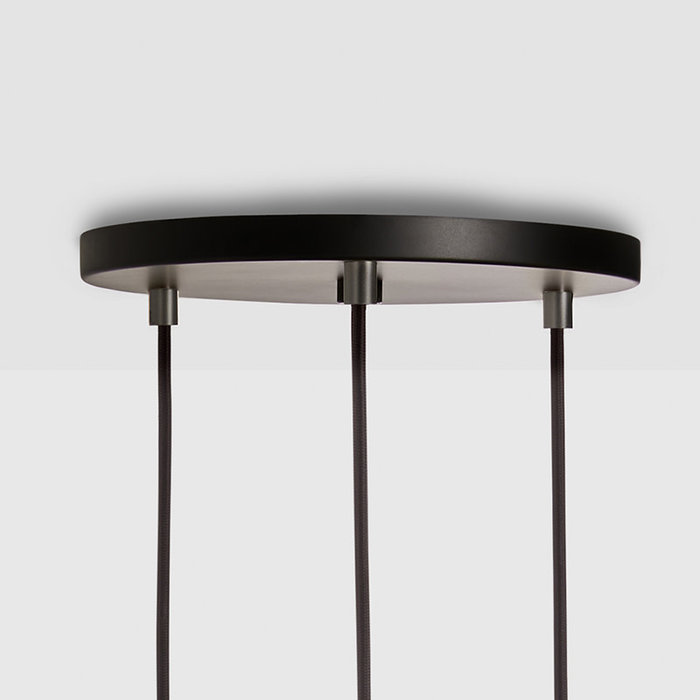 Tala LED Suspension triple graphite avec plafonnier noir - Tala LED
