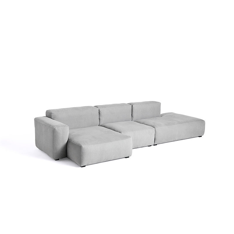 HAY Mags Soft Sofa Low armrest - 3 seater combination 4 - Linara 443