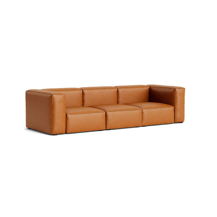 HAY Mags Soft Sofa -  3 seater combination 1 - Sense cognac
