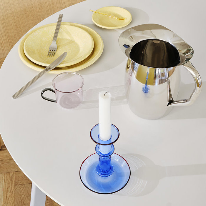 HAY Flare M - Bleue avec bordure rouge