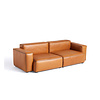 HAY Mags Soft Sofa Low armrest -  2,5 seater comb. 1  - Sense Cognac