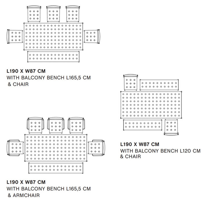 HAY Balcony table L190xB87 cm