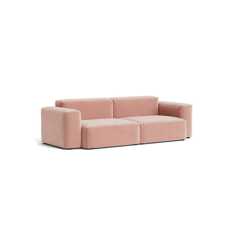 HAY Mags Soft Sofa Low armrest - 2.5 seater comb 1 - Lola Rose