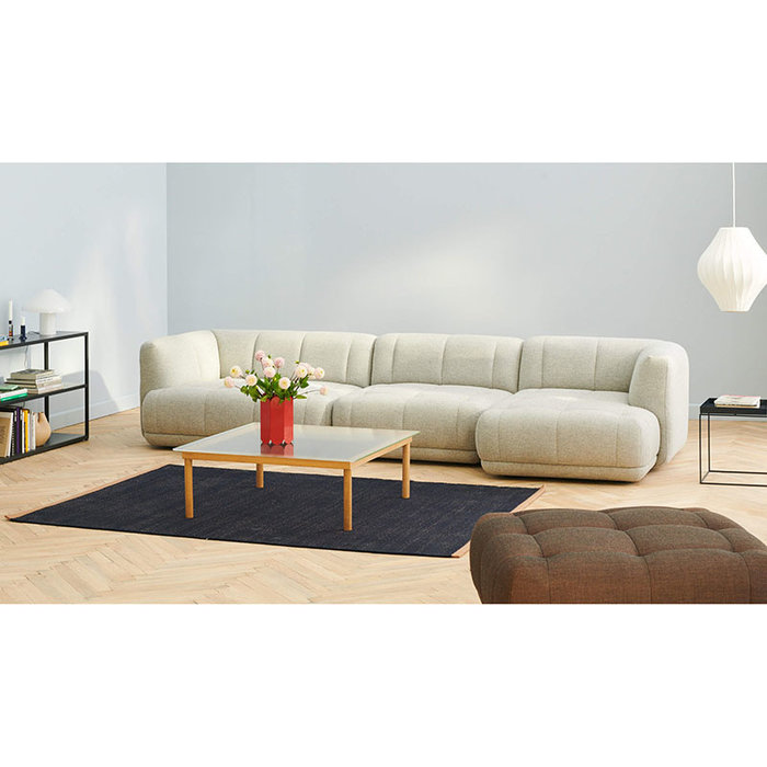 HAY Quilton Sofa - Combination 17 met Ottoman - Hallingdal 116 - Remix 356
