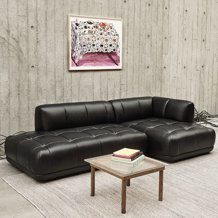 HAY Quilton Sofa - Combination 21 - Sense Black - HAY