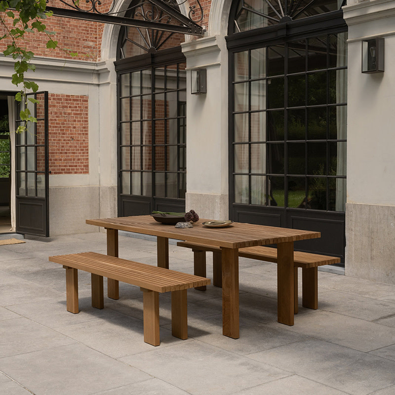 Studio Henk Table d'extérieur Elements - Iroko - Studio Henk