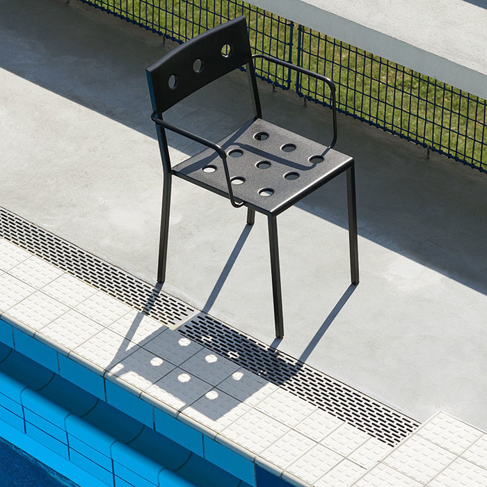 HAY Balcony set - table L144 + 4 armchairs