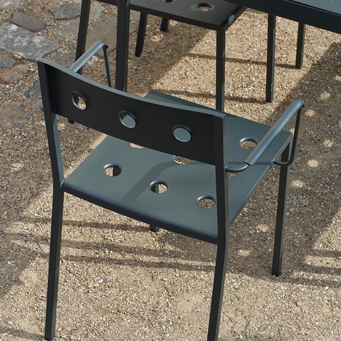 HAY Balcony set - table L75 + 2 armchairs