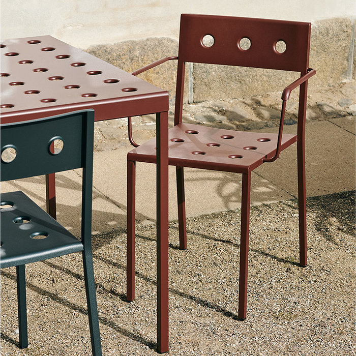 HAY Balcony set - table L75 + 2 armchairs