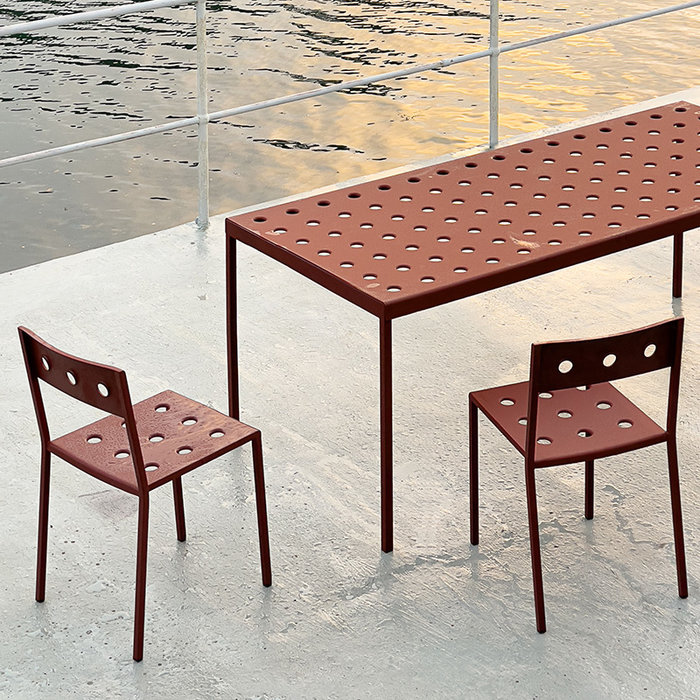 HAY Balcony set - table L190 + 6 chairs