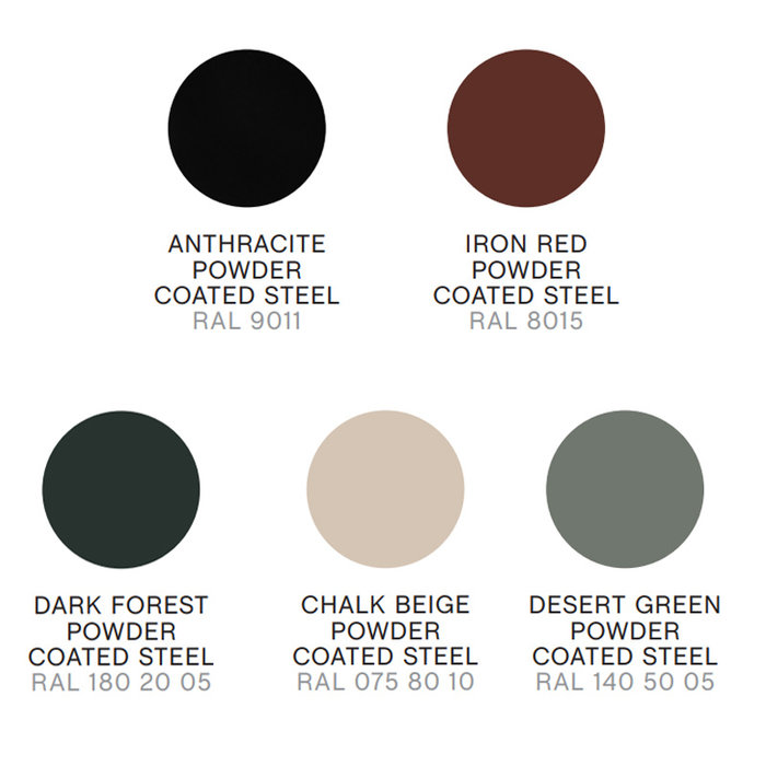 HAY Balcony set - table L190 + 6 armchairs