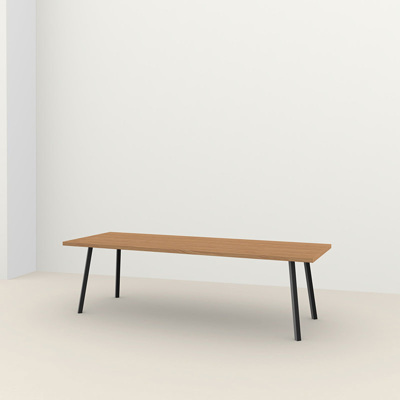 Studio Henk Table d'extérieur New Classic - Iroko cadre noir - Studio Henk