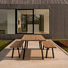 Studio Henk Table New Classic - Iroko cadre noir
