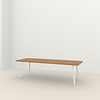 Studio Henk Table New Classic - Iroko cadre blanc