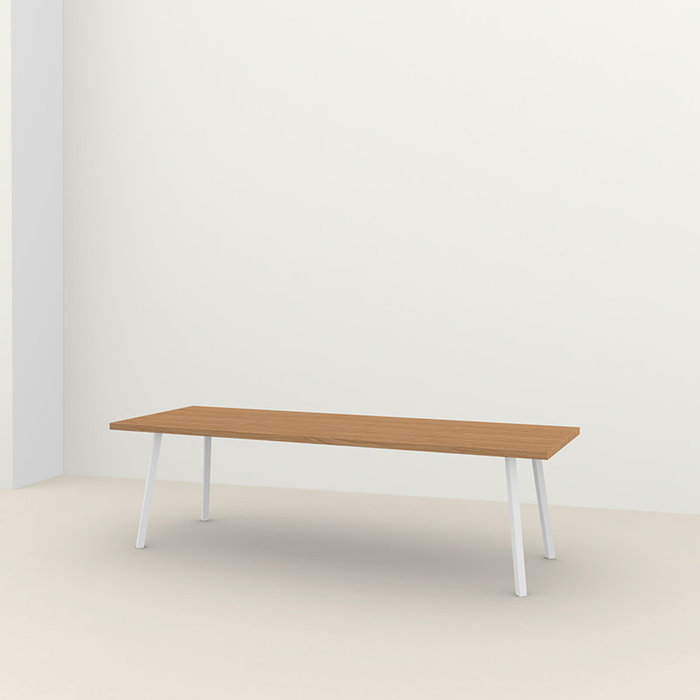 Studio Henk Table d'extérieur New Classic - Iroko cadre blanc - Studio Henk