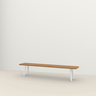 Studio Henk Banc extérieur New Classic structure Iroko Blanc