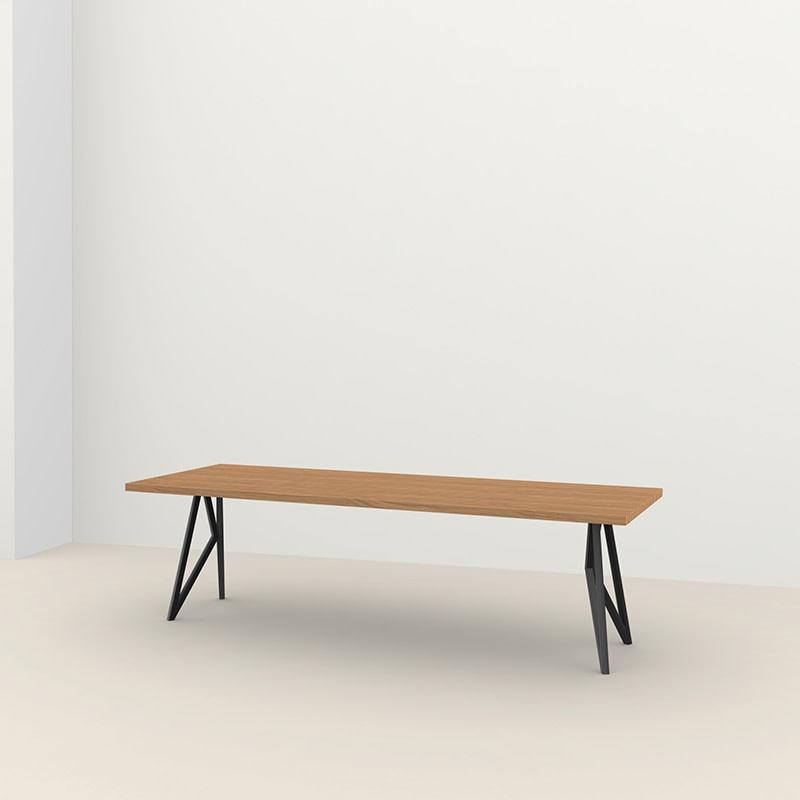 Studio Henk Table d'extérieur Butterfly -  Iroko cadre noir - Studio Henk