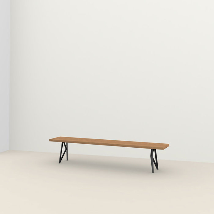 Studio Henk Outdoor bank Butterfly Iroko frame Black - Studio Henk