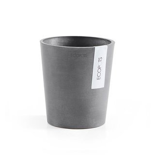 Ecopots Pot de fleurs Morinda gris 14 cm