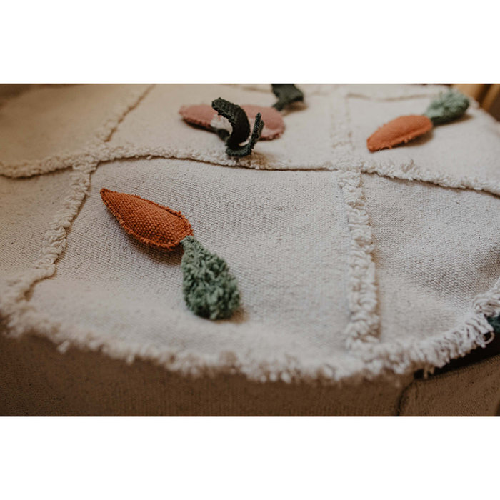 Lorena Canals Tic-Tac-Toe - wasbare Pouf katoen Ø50 cm