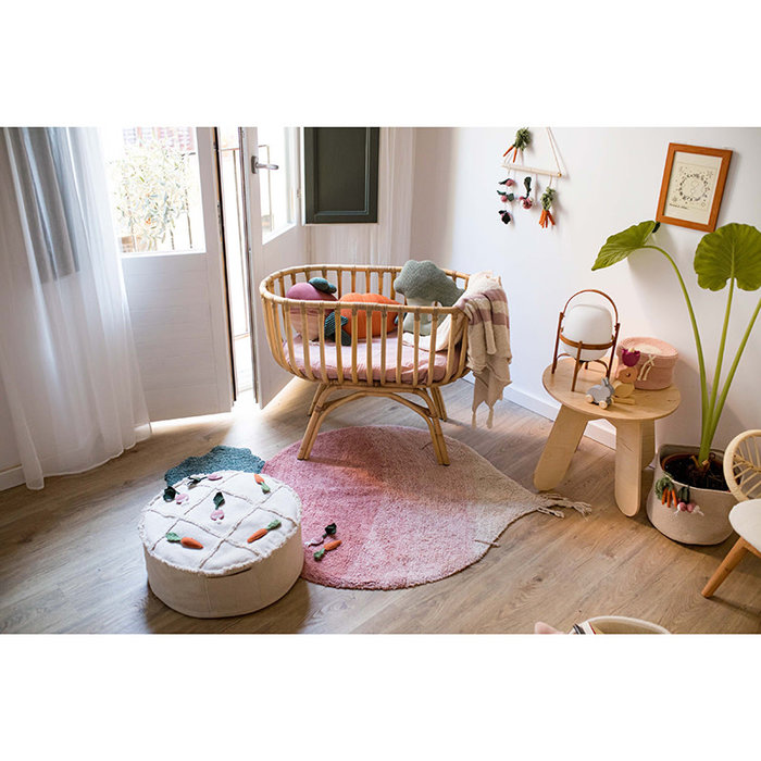 Lorena Canals Tic-Tac-Toe - Pouf en coton lavable Ø50 cm