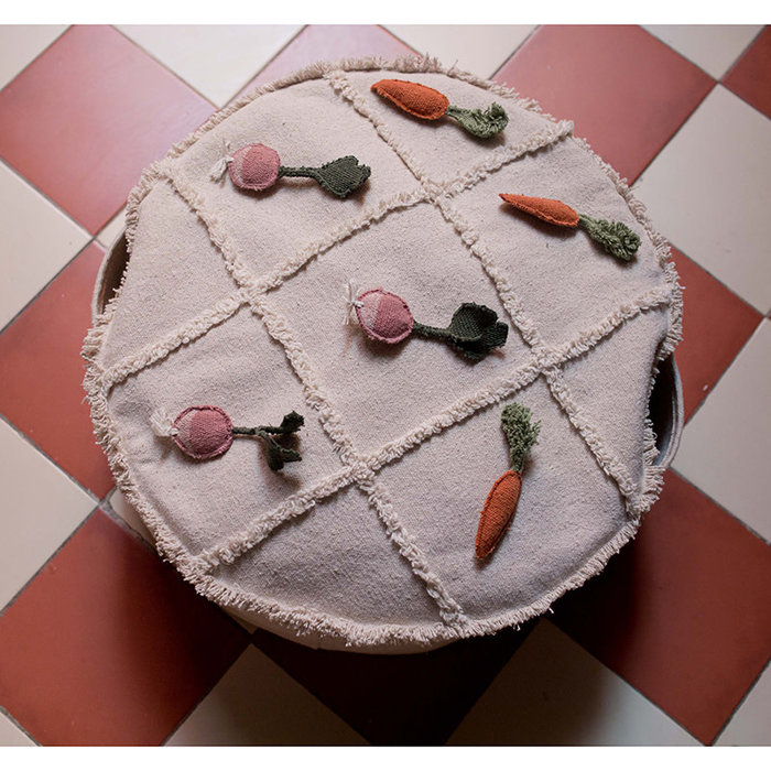 Lorena Canals Tic-Tac-Toe - wasbare Pouf katoen Ø50 cm