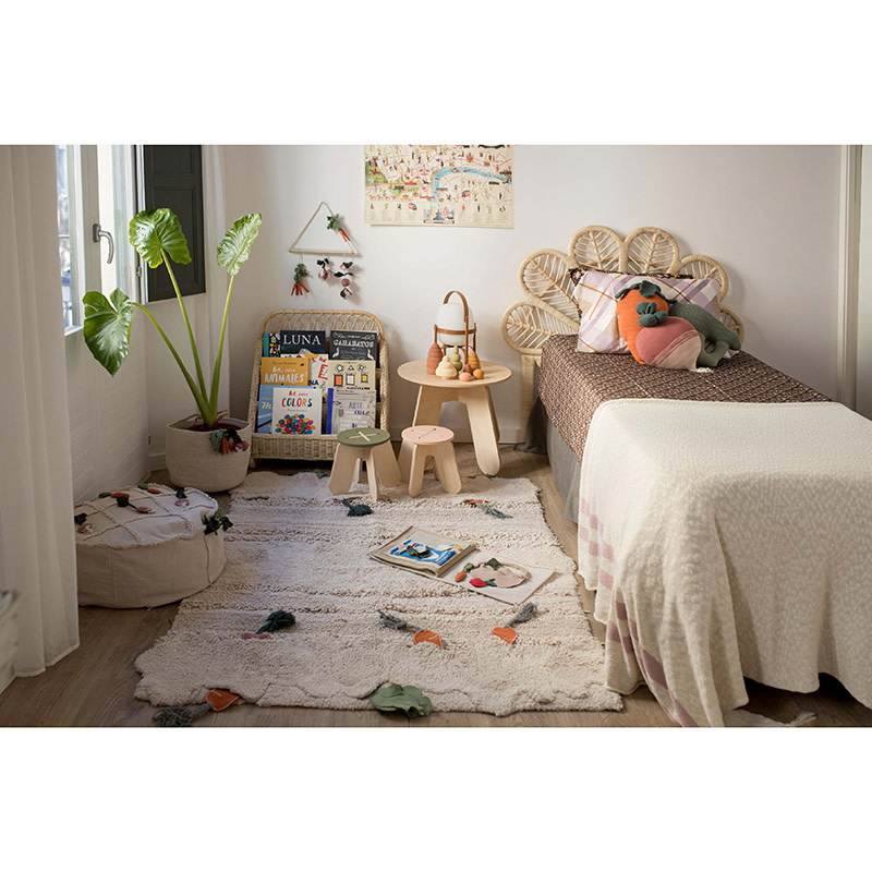 Tapis lavable beige feuille - Lorena Canals