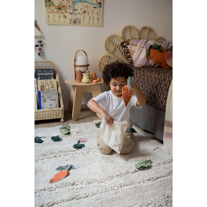 Lorena Canals Veggie garden - Tapis en coton lavable 120 x 160 cm