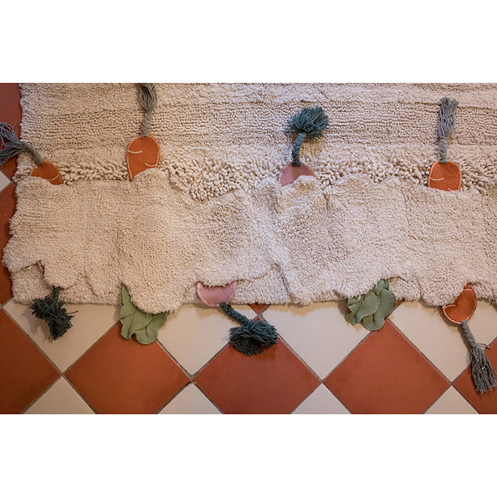 Lorena Canals Veggie garden - Tapis en coton lavable 120 x 160 cm