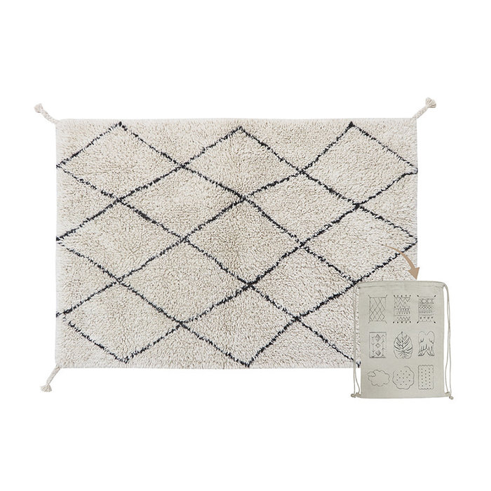 Lorena Canals Mini Bereber - tapis en coton lavable 70 x100 cm
