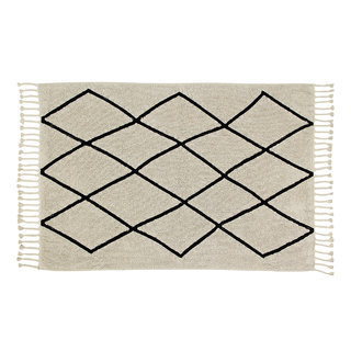 Lorena Canals Bereber Beige - Wasbaar tapijt katoen 140 x200 cm