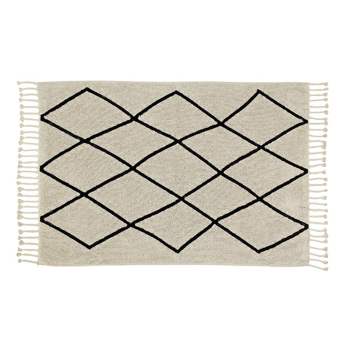 Lorena Canals Bereber Beige - Wasbaar tapijt katoen 140 x200 cm