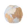 Lorena Canals World Map - pouf en coton lavable 45 x Ø50 cm