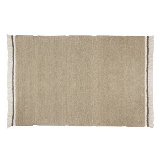 Lorena Canals Steppe Sheep Beige K -  wasbaar tapijt wol 120 x 170 cm