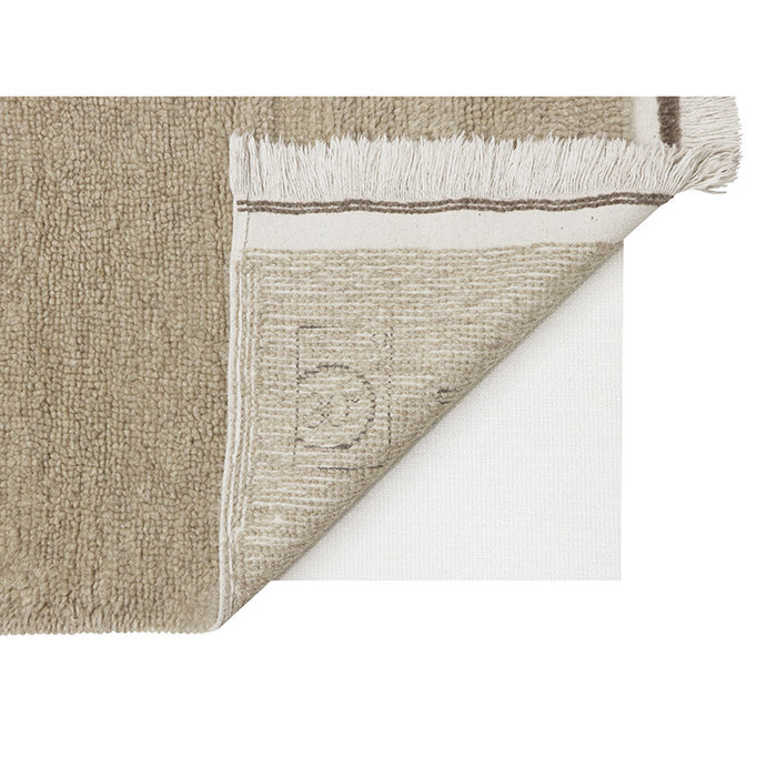 Lorena Canals Steppe Sheep Beige K - tapis en laine lavable 120 x 170 cm