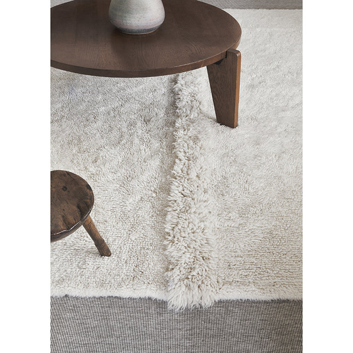 Lorena Canals Tundra Sheep White S - tapis en laine lavable 80 x 140 cm