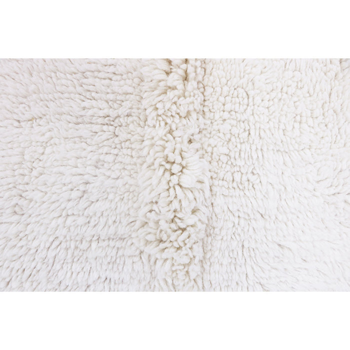 Lorena Canals Tundra Sheep White S  - wasbaar tapijt wol 80 x 140 cm