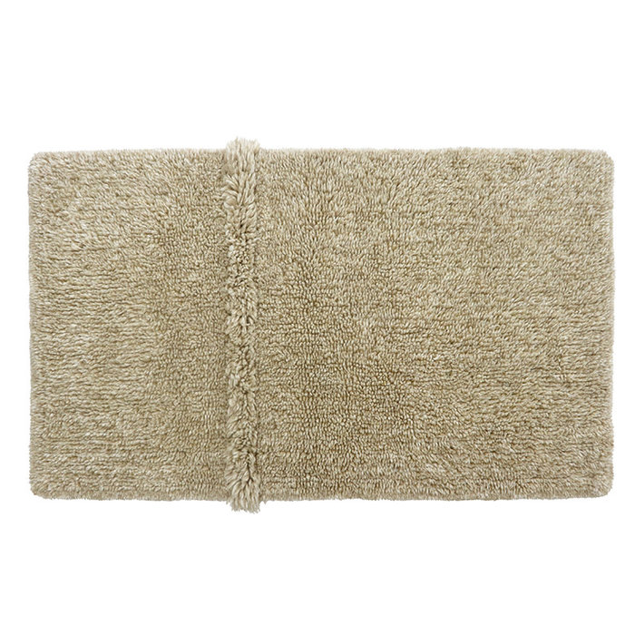 Lorena Canals Tundra Blended Sheep Beige S -  wasbaar tapijt wol 80 x 140 cm