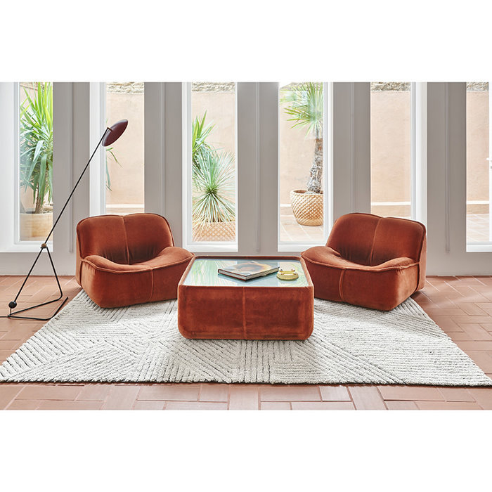 Lorena Canals Almond Valley L - wasbaar tapijt wol 170 x 240 cm