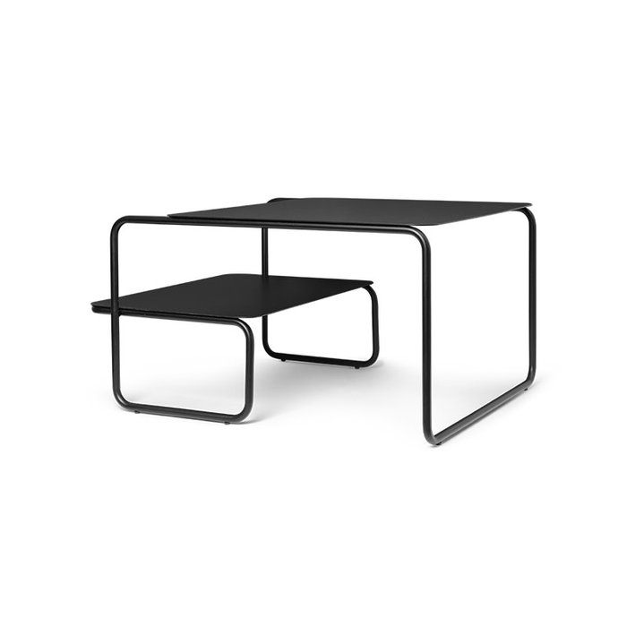 Fermliving Table basse Level Noir - Fermliving