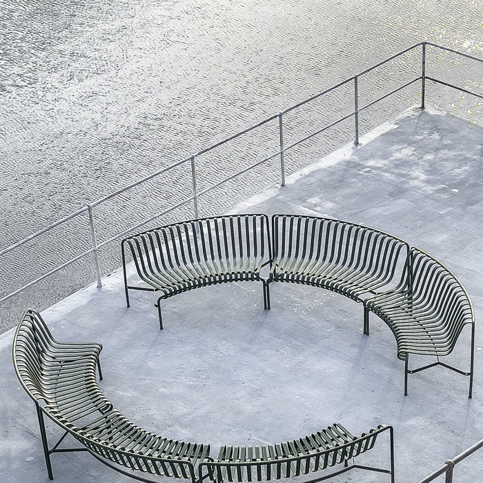 HAY Palissade park dining bench-in-add-on - HAY