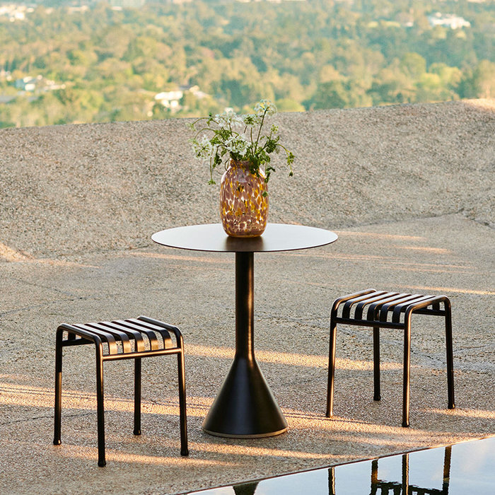 HAY Splash Vase Round L - Light pink and yellow