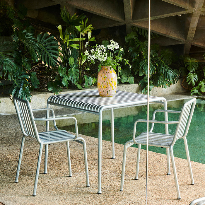 HAY Splash Vase Round L - Light pink and yellow