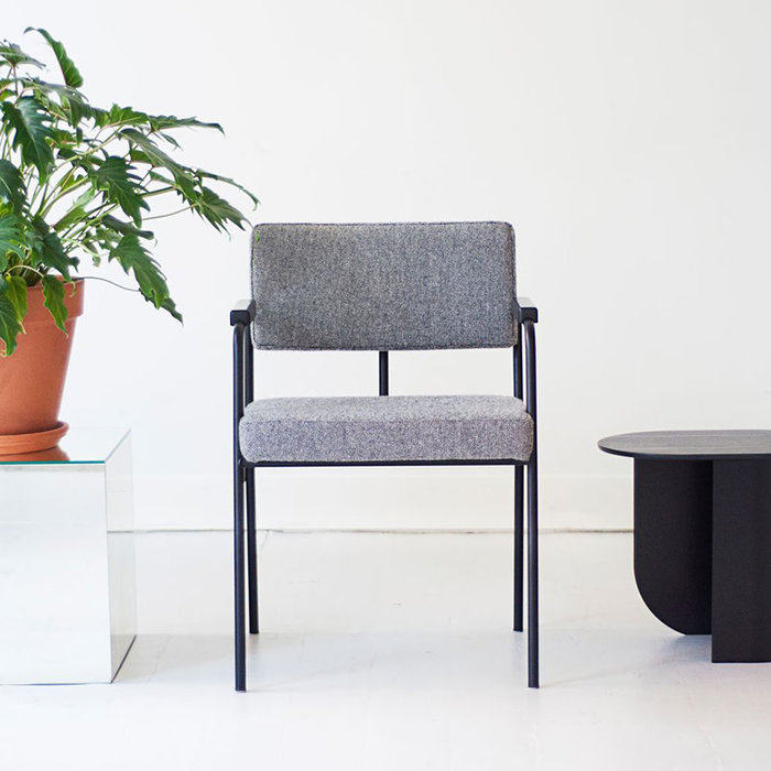 Fest Amsterdam Monday chaise avec accoudoir avec support noir