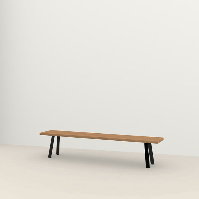 Studio Henk Outdoor bank New Classic Iroko frame Black - Studio Henk