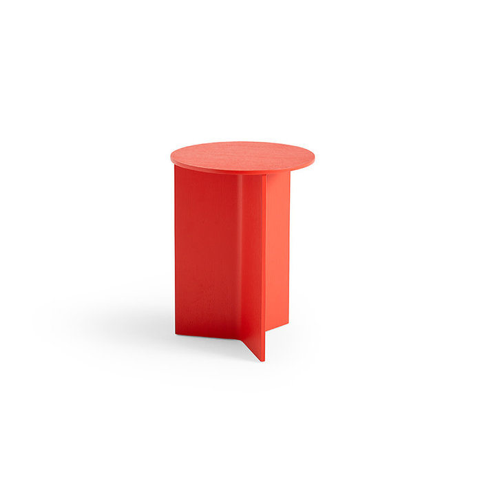 Slit Table Wood High -Ø 35 x H 47 cm