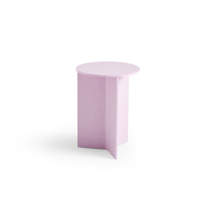 Slit Table Wood High -Ø 35 x H 47 cm