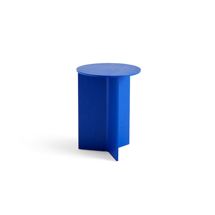 Slit Table Wood High -Ø 35 x H 47 cm